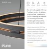 Lámparas Paul Neuhaus E-Loop Lámparas colgantes LED Negro, 2 luces, Mando a distancia