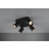 Proyector Trio Leuchten PAGO Negro, 4 luces