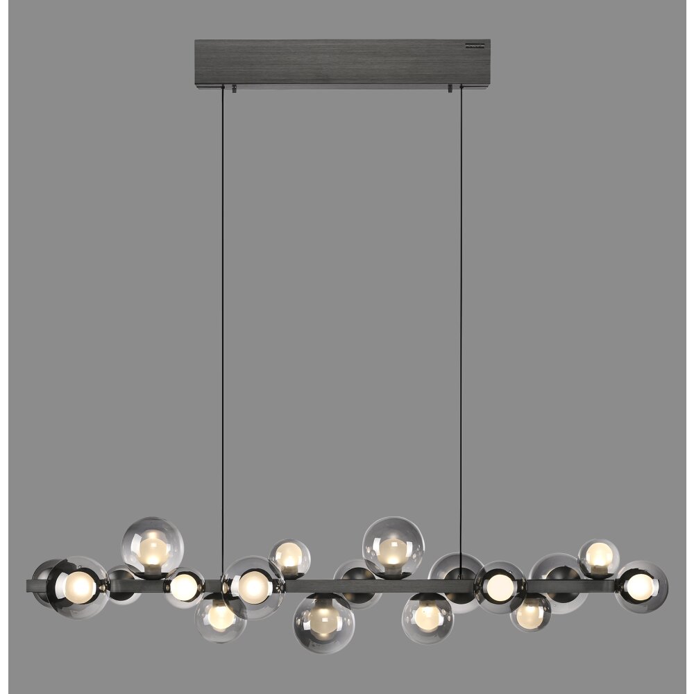 Lámparas Paul Neuhaus E-Popup Lámparas colgantes LED Gris, 18 luces, Mando a distancia main product photo