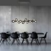Lámparas Paul Neuhaus E-Popup Lámparas colgantes LED Gris, 18 luces, Mando a distancia