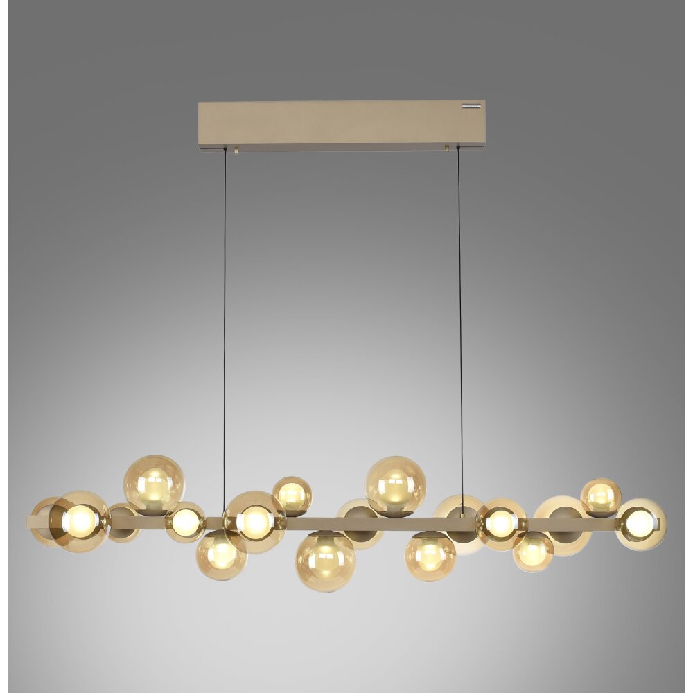Lámparas Paul Neuhaus E-Popup Lámparas colgantes LED Bronce, 18 luces, Mando a distancia main product photo