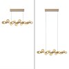 Lámparas Paul Neuhaus E-Popup Lámparas colgantes LED Bronce, 18 luces, Mando a distancia