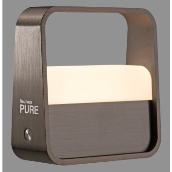 Lámparas Paul Neuhaus Go Lámparas de mesa LED Marrón, 1 luz