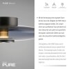 Lámparas Paul Neuhaus Vitrum Plafones LED Gris, 2 luces
