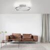 Lámparas Paul Neuhaus Loop Plafones LED Plata, 2 luces, Mando a distancia