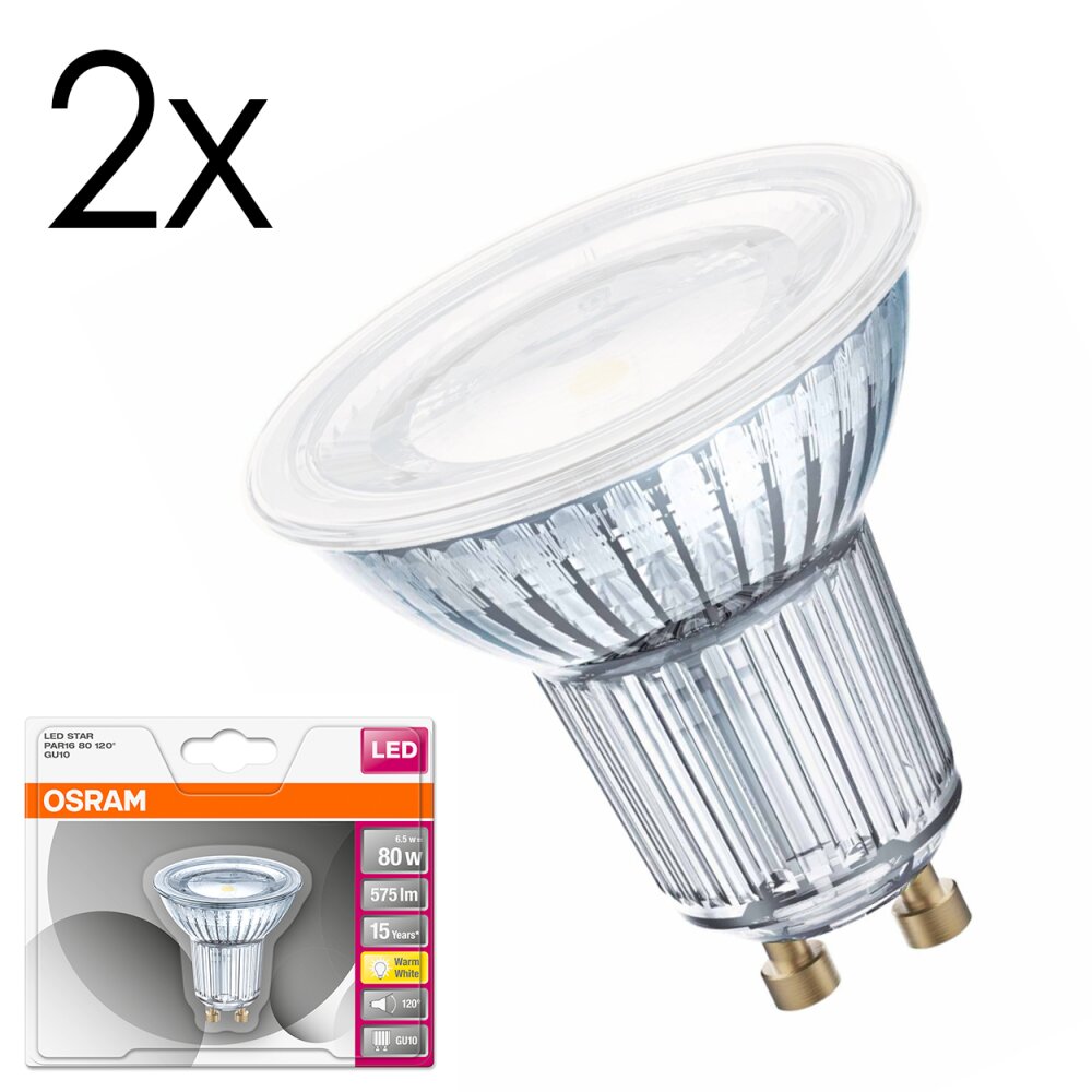 Lámparas Osram GU10 6.5 Watt blanco cálido 620 Lumen main product photo
