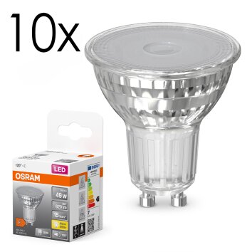 Lámparas Osram GU10 6.5 Watt blanco cálido 620 Lumen Lámparas Osram GU10 6.5 Watt blanco cálido 620 Lumen