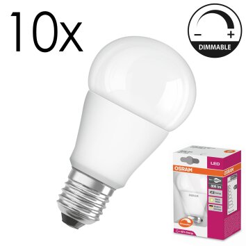 Lámparas Osram E27 LED 9 Watt blanco cálido regulable 806 Lumen Lámparas Osram E27 LED 9 Watt blanco cálido regulable 806 Lumen