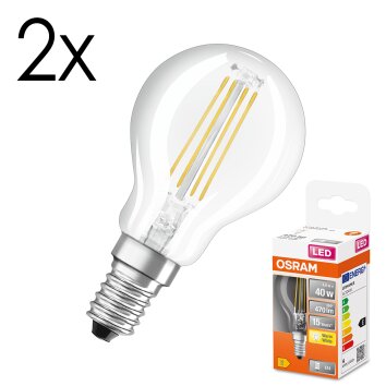Lámparas Osram E14 LED 4 Watt blanco cálido 470 Lumen