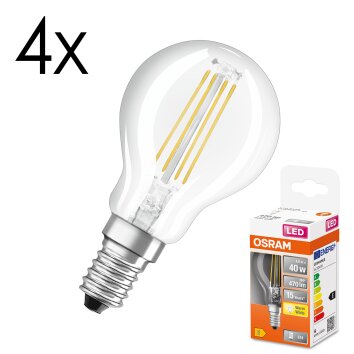 Lámparas Osram E14 LED 4 Watt blanco cálido 470 Lumen