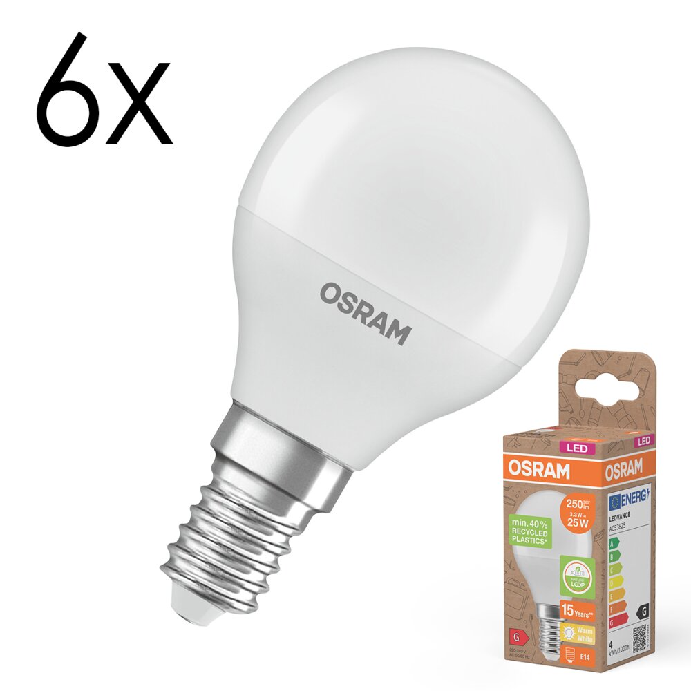 Lámparas Osram E14 3.3 Watt blanco cálido 250 Lumen main product photo