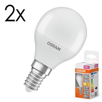 Lámparas Osram E14 LED 4.9 Watt blanco cálido 470 Lumen