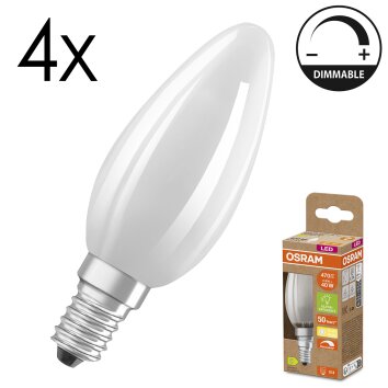 Lámparas Osram E14 LED 2.9 Watt blanco cálido regulable 470 Lumen
