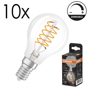 Lámparas Osram E14 LED 4.8 Watt blanco cálido regulable 470 Lumen