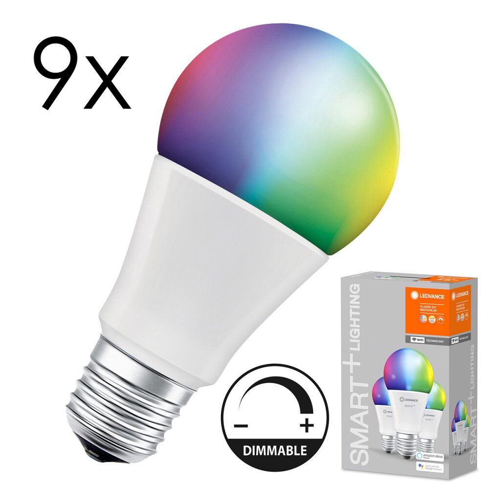 Lámparas Ledvance E27 LED 9 Watt CCT (regulable) regulable 806 Lumen main product photo