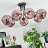 Koyoto Plafones, Luminarias esféricas Color cobre, 7 luces