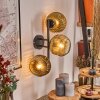 Ripoll Luminarias esféricas, Apliques dorado, Transparente, 3 luces