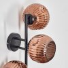 Ripoll Luminarias esféricas, Apliques Color cobre, 3 luces