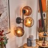 Ripoll Luminarias esféricas, Apliques Transparente, Color cobre, 3 luces