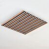 Tandragee Plafones, Panel LED Color madera, Negro, 1 luz