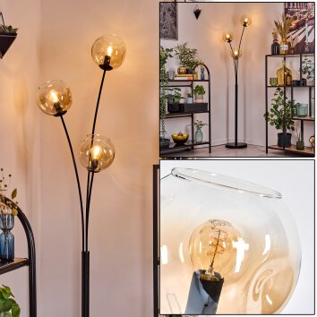 Ripoll Luminarias esféricas, Lámpara de pie Colores ámbar, Transparente, 3 luces