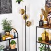 Koyoto Lámpara de pie 31 cm dorado, Transparente, 3 luces