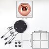 Koyoto Lámparas suspendidas, Luminarias esféricas, Lámpara colgante de clúster Color cobre, 4 luces