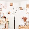 Soungou Lámpara de pie Cromo, Negro, Blanca, 3 luces