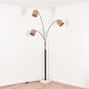 Soungou Lámpara de pie Cromo, Negro, Blanca, 3 luces