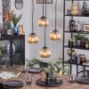 Koyoto Lámparas suspendidas, Luminarias esféricas, Lámpara colgante de clúster Colores ámbar, 4 luces