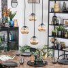 Koyoto Lámparas suspendidas, Luminarias esféricas, Lámpara colgante de clúster Colores ámbar, 4 luces