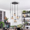 Koyoto Lámparas suspendidas, Luminarias esféricas, Lámpara colgante de clúster Colores ámbar, 4 luces