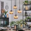 Koyoto Lámparas suspendidas, Luminarias esféricas, Lámpara colgante de clúster Colores ámbar, 4 luces