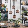 Koyoto Lámparas suspendidas, Luminarias esféricas, Lámpara colgante de clúster Color cobre, 4 luces