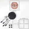 Koyoto Lámparas suspendidas, Luminarias esféricas, Lámpara colgante de clúster Color cobre, 4 luces