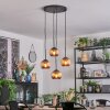 Koyoto Lámparas suspendidas, Luminarias esféricas, Lámpara colgante de clúster Color cobre, 4 luces