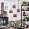 Koyoto Lámparas suspendidas, Luminarias esféricas, Lámpara colgante de clúster Color cobre, 4 luces