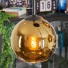 Koyoto Lámparas suspendidas, Luminarias esféricas, Lámpara colgante de clúster dorado, 4 luces