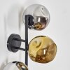 Ripoll Luminarias esféricas, Apliques Cromo, dorado, Ahumado, 3 luces