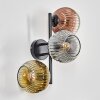 Ripoll Luminarias esféricas, Apliques Cromo, dorado, Transparente, Color cobre, Ahumado, 3 luces