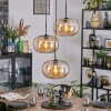 Apedo Lámparas suspendidas, Luminarias esféricas, Lámpara colgante de clúster Colores ámbar, 3 luces