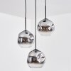Ripoll Lámparas suspendidas, Luminarias esféricas, Lámpara colgante de clúster Transparente, Ahumado, 3 luces