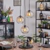 Koyoto Lámparas suspendidas, Luminarias esféricas, Lámpara colgante de clúster Colores ámbar, Transparente, 3 luces