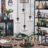 Koyoto Lámparas suspendidas, Luminarias esféricas, Lámpara colgante de clúster Transparente, 4 luces