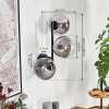 Gastor Luminarias esféricas, Apliques Transparente, Ahumado, 3 luces