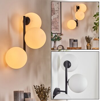 Gastor Luminarias esféricas, Apliques Blanca, 3 luces
