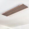 Tandragee Plafones, Panel LED Color madera, Negro, 1 luz