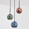Ripoll Lámparas suspendidas, Luminarias esféricas, Lámpara colgante de clúster Azul, Verde, Color cobre, 3 luces