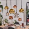 Ripoll Lámparas suspendidas, Luminarias esféricas, Lámparas colgantes Crudo, Negro, 8 luces