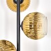 Ripoll Lámpara de pie dorado, Transparente, 3 luces